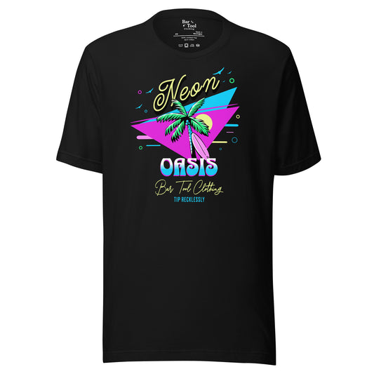 Neon Oasis Front Graphic Unisex t-shirt